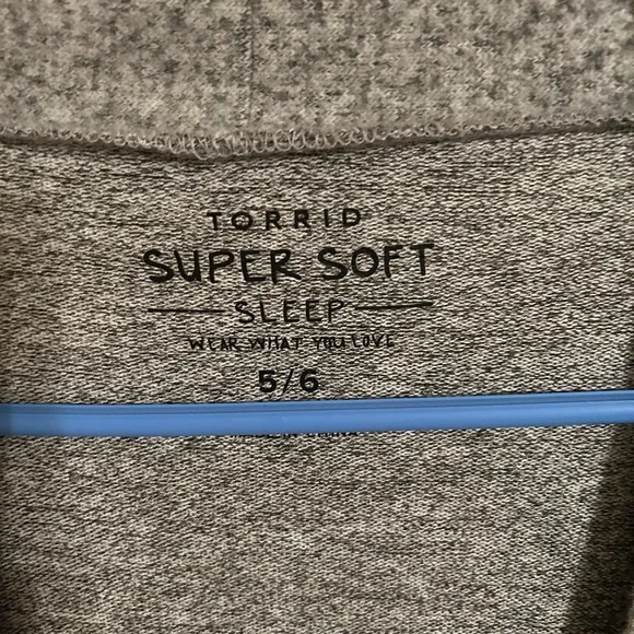 Torrid Gray Super Soft Sleepwear - Picture 2 of 4